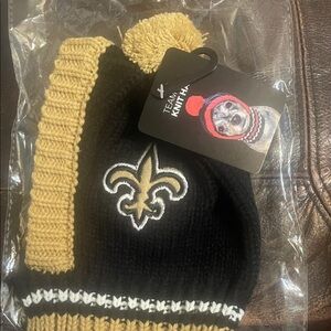 Black and Gold pet Knit Hat